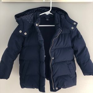 Gap primaloft coat 4T navy